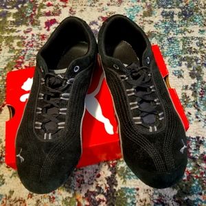 Womens Puma Soleil Sz9 Black Seude Sneaker